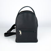 Mini leather backpack "Theros" Black