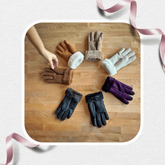 Kids sheepskin mouton gloves