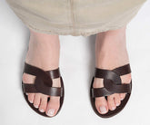 Leather sandals "Harmonia"