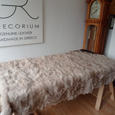 Toscana beige 3seater throw