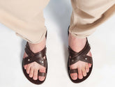 Leather sandals “Uranus”