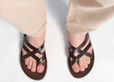 Leather sandals "Pyrros"