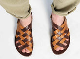 Leather sandals "Hephaestus"