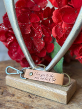 Leather keychain
