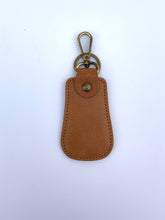 Pear leather keychain