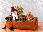 Grecorium Essentials Christmas basket with no company-specific branding