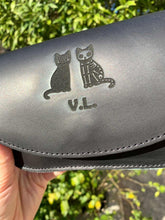 Women's leather crossbody bag 'Galini'