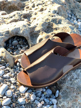 Leather sandals "Homeros"