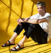 Leather sandals "Polyphemus"