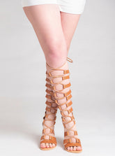 Knee high sandals "Dimitra"