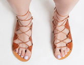 Tie up sandals "Kyma"