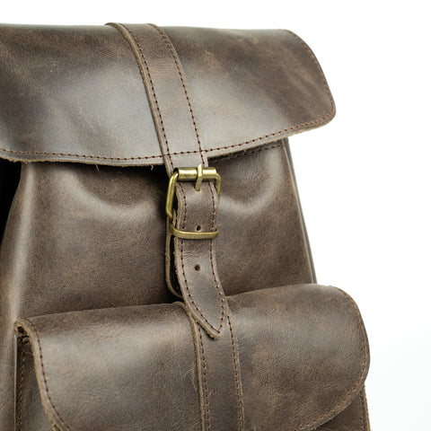 Large Leather Backpack "Aether"