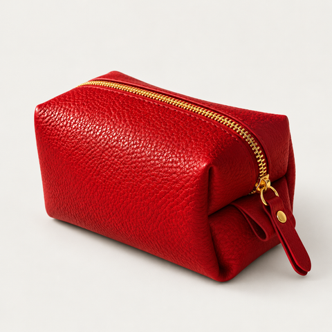 Small Dopp Kit — Grecorium leather accessory on a neutral background