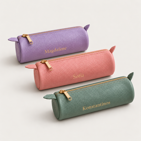 Pencil Case — Grecorium leather accessory on a neutral background