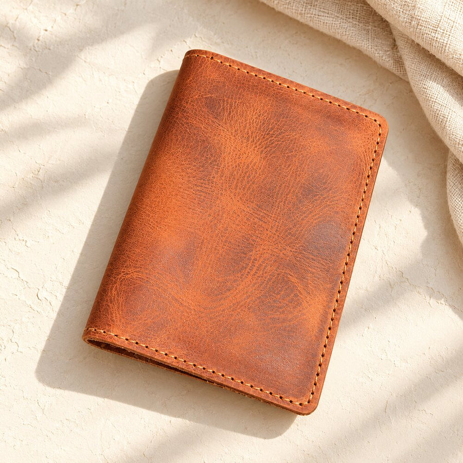 Personalized Leather Passport Cover