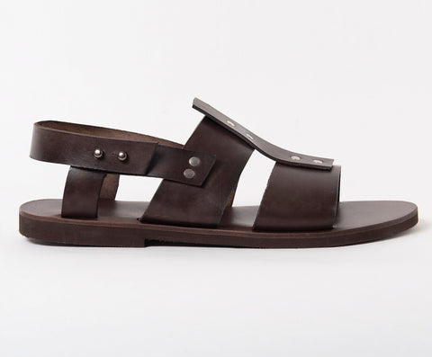MENS LEATHER SANDALS slingback sandals summer shoes men "Atlas"