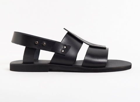 MENS LEATHER SANDALS slingback sandals summer shoes men "Atlas"