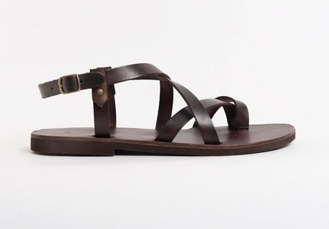 Handmade Greek Leather Strap Sandals: Summer Mens Shoes