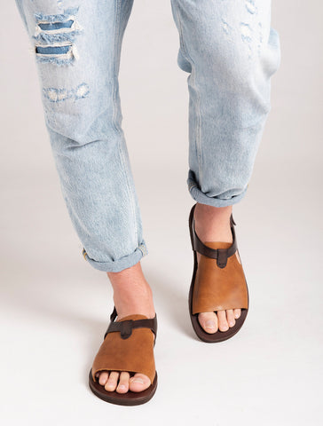 Handmade Greek Leather Sandals: Black Ankle Strap Summer Shoes