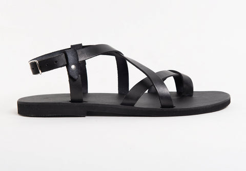 MENS LEATHER SANDALS, strappy summer shoes men "Zeus"