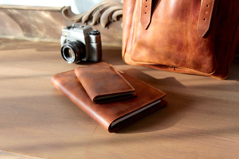 LEATHER PASSPORT COVER Personalized ,full grain leather travel wallet, credit card money holder