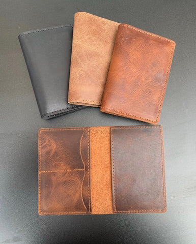 LEATHER PASSPORT COVER Personalized ,full grain leather travel wallet, credit card money holder