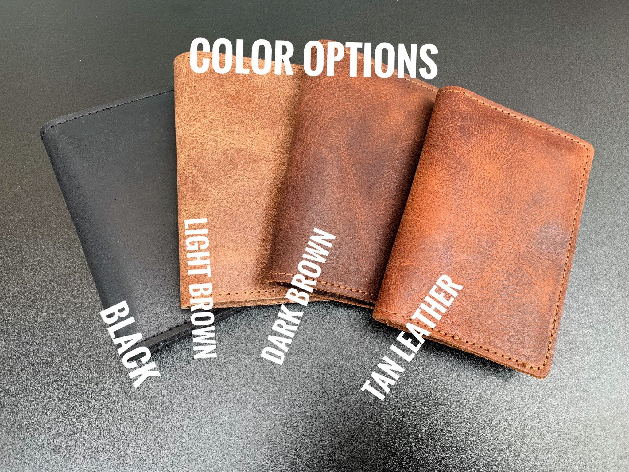 LEATHER PASSPORT COVER Personalized ,full grain leather travel wallet, credit card money holder