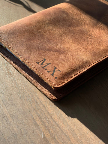 LEATHER PASSPORT COVER Personalized ,full grain leather travel wallet, credit card money holder