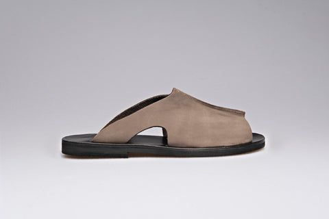 Handmade Leather Slides Men's Sandals: Greek Summer Shoes