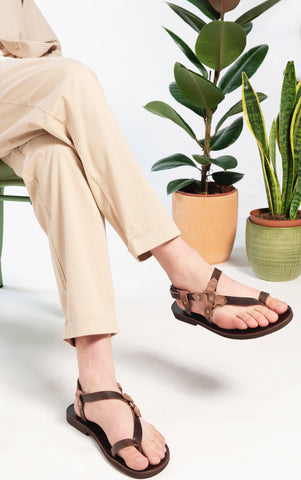 Handmade Leather Mens Sandals: Greek Summer Shoes