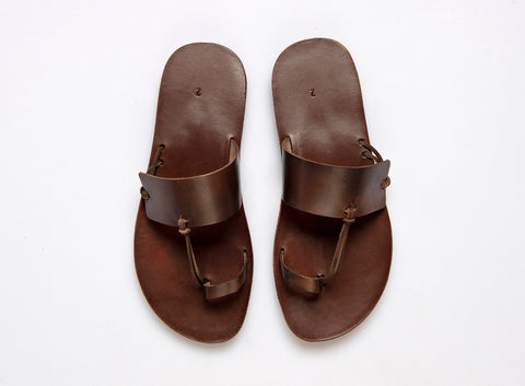 RING TOE SANDALS men leather sandals mens greek handmade summer shoes with ringtoe "Priamos"