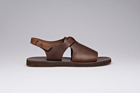 Handmade Leather Ankle Strap Sandals: Greek Summer Shoes