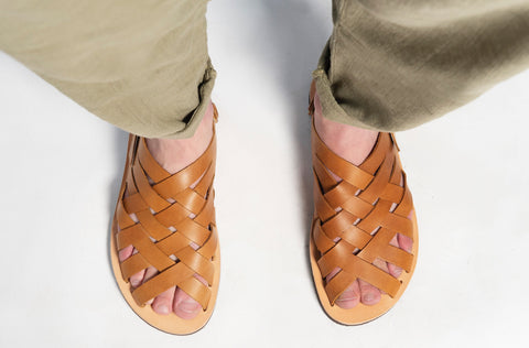 ZERO DROP SANDALS mens leather quality handmade shoes "hephaestus"