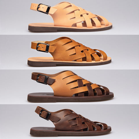 ZERO DROP SANDALS mens leather quality handmade shoes "hephaestus"