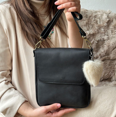 Full Grain Leather Crossbody Bag Personalized