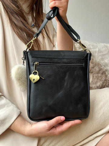 Full Grain Leather Crossbody Bag Personalized