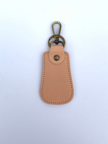 Pear leather keychain