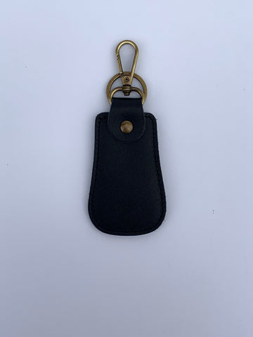Pear leather keychain