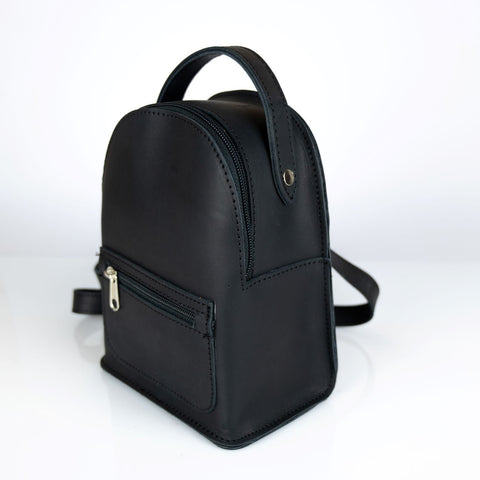 Mini backpack full grain leather "Theros"