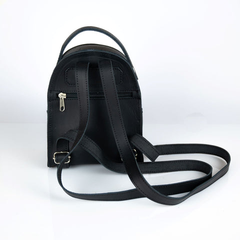 Mini backpack full grain leather "Theros"