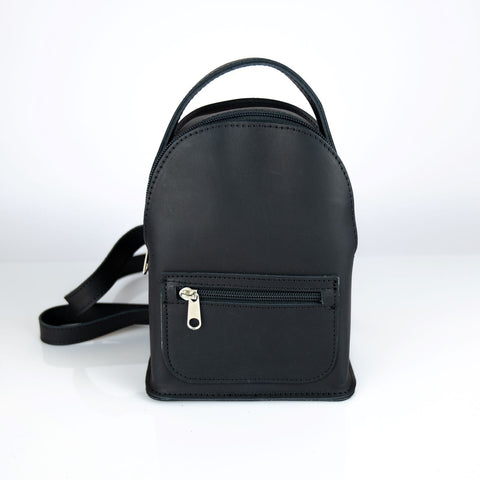 Mini backpack full grain leather "Theros"