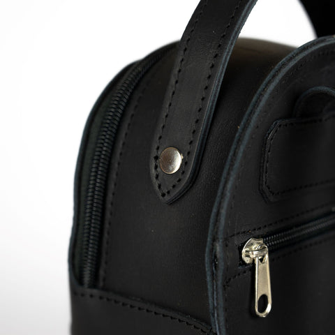 Mini backpack full grain leather "Theros"