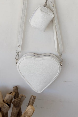 Heart Shaped iPhone 17 Pro Max Crossbody Vegan Eco Leather Phone Purse