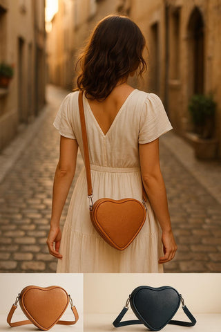 Heart Phone Crossbody for iPhone 17 Pro Max – Vegan (Eco) Leather