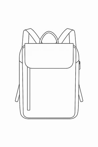 Full Grain Leather Laptop Backpack, Minimalist Rucksack