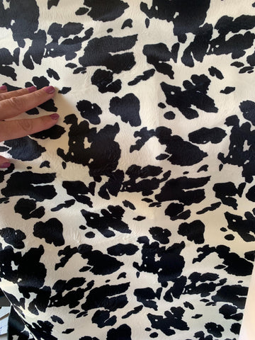 Cow Print Bag: Handmade Full Grain Cowhide Shoulder Pouch