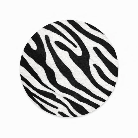 Zebra Print Hair-Texture Leather Belt Bag, Adjustable Crossbody Waist Bag