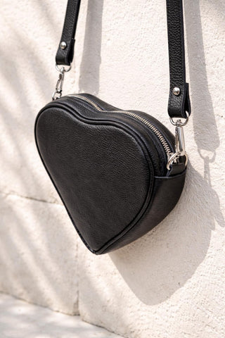 Heart Shaped iPhone 17 Pro Max Crossbody Vegan Eco Leather Phone Purse