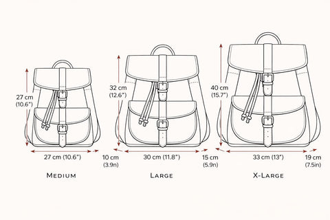 Black Leather Rucksack “Aether”